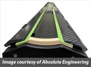 Absolute Engineering carbon fiber chamber with Green blade