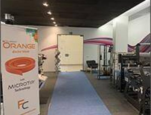 A.B. Graphic Demonstrates Equipment with TruPoint Orange® at New Barcelona Showroom